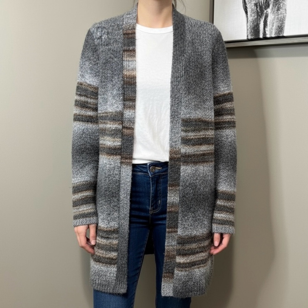 Natural Reflections Open Cardigan Sweater